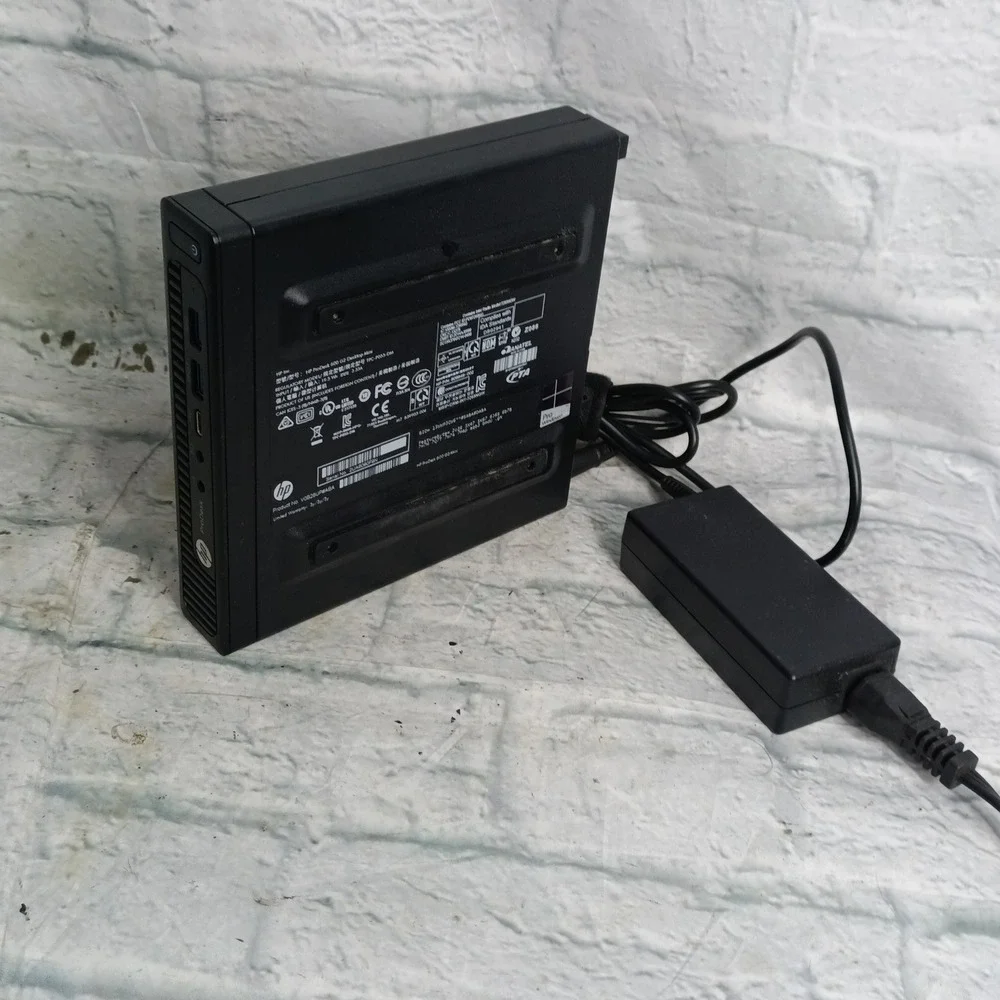 HP ProDesk 600 G2 Desktop Mini Intel Core i3 w/ AC Adapter Powers On   a12